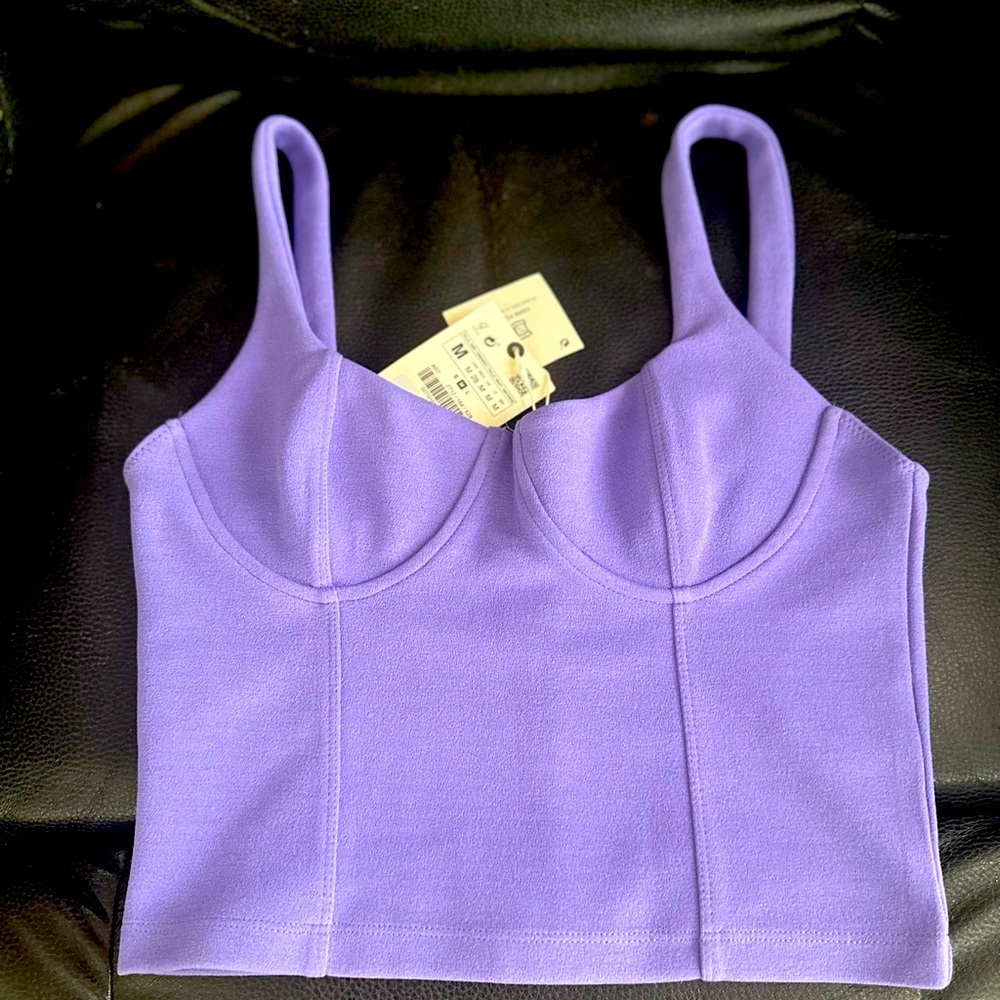 Zara corset top size medium (runs size smaller) Brand new with tags. Unused